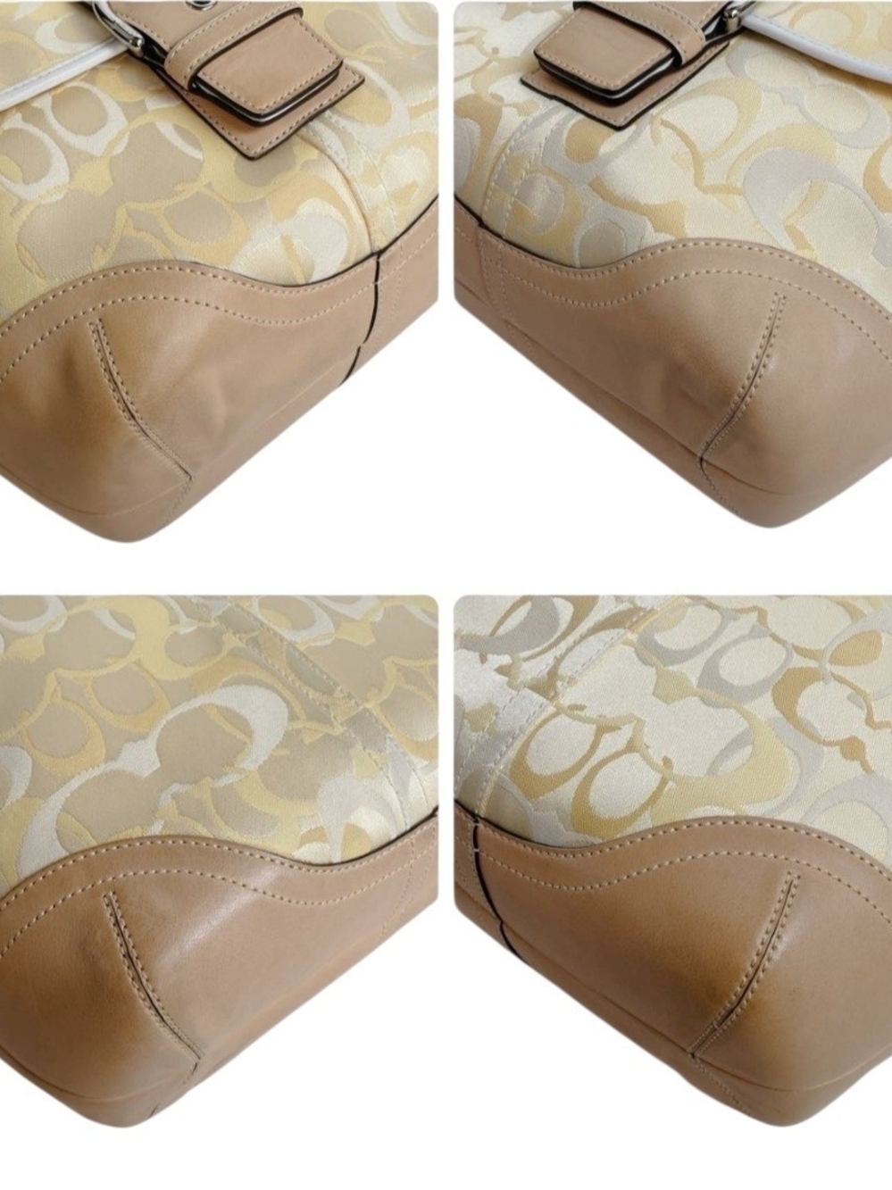 Rare Vintage Coach Soho In Optic Yellow W/ Leather Trim (2004) -Dustbag Included - Picture 8 of 16